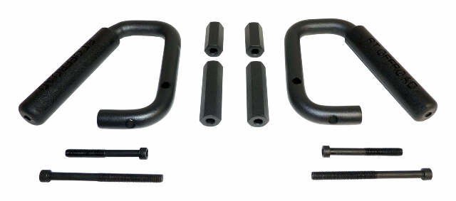 RT Off-Road grab handle fits 2007-2018 Jeep Wrangler black steel plastic powder coat no cutting RT27049