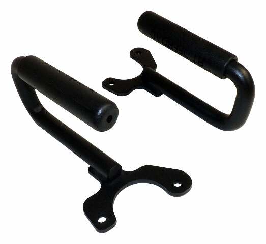 RT Off-Road grab handle fits 1997-2002 Jeep Wrangler black steel plastic powder coat no cutting RT27061