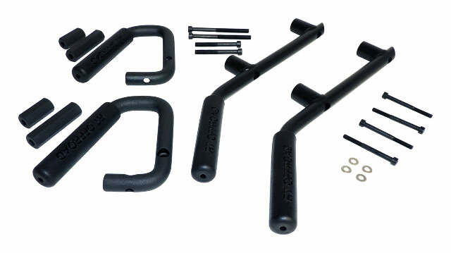 RT Off-Road grab handle fits 2007-2018 Jeep Wrangler black steel rubber powder coat no cutting RT27063