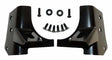 RT Off-Road windshield light mount bracket set fits 1997-2006 Jeep Wrangler black metal powder coat bolt-on includes hardware RT28001