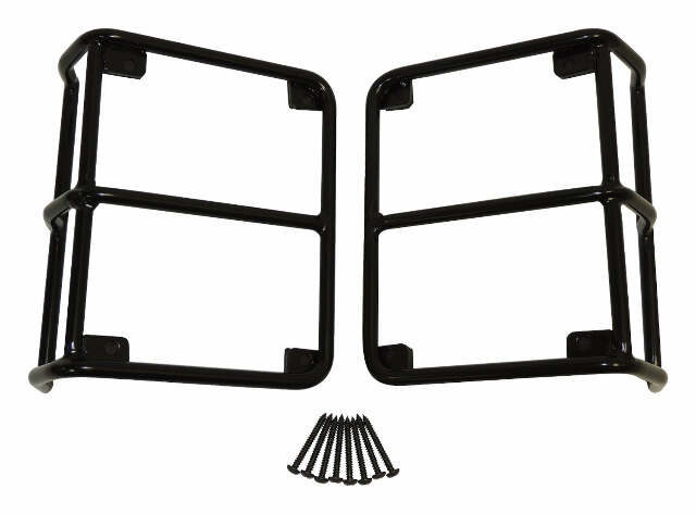 RT Off-Road Tail Light Guard Set - RT28002 fits 2007-2018 Jeep Wrangler black steel powder coat