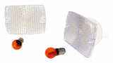 RT Off-Road Parking Light Kit - RT28012 fits 1987-1993 Jeep Wrangler amber clear plastic