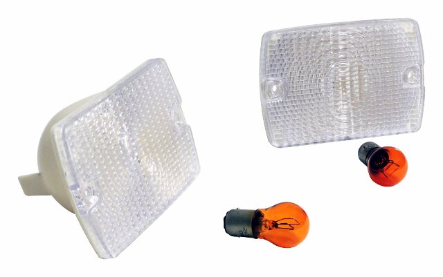 RT Off-Road Parking Light Kit - RT28012 fits 1987-1993 Jeep Wrangler amber clear plastic