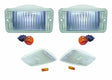RT Off-Road Parking & Side Marker Light Kit - RT28015 fits 1997-2006 Jeep Wrangler amber clear plastic