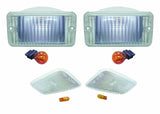 RT Off-Road Parking & Side Marker Light Kit - RT28015 fits 1997-2006 Jeep Wrangler amber clear plastic