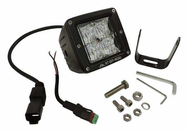 RT Off-Road LED Cube Flood Lamp - RT28085 universal black aluminum stainless steel