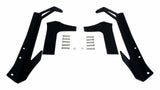 RT Off-Road LED light bar license plate bracket kit fits 2007-2018 Jeep Wrangler black stainless steel rubber powder coat RT28088