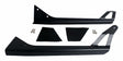 RT Off-Road LED light bar license plate bracket kit fits 1976-1986 Jeep CJ7, 1981-1986 Jeep CJ8, 1987-1995 Jeep Wrangler black steel rubber no cutting RT28089