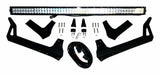 RT Off-Road LED light bar license plate bracket kit fits 2007-2018 Jeep Wrangler black stainless steel aluminum powder coat RT28093