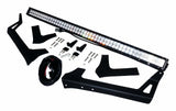 RT Off-Road LED light bar license plate bracket kit fits 2007-2018 Jeep Wrangler black stainless steel aluminum powder coat RT28093
