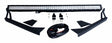 RT Off-Road LED light bar license plate bracket kit fits 1976-1986 Jeep CJ7, 1981-1986 Jeep CJ8, 1987-1995 Jeep Wrangler black steel aluminum rubber powder coat RT28094
