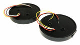 RT Off-Road 5 Round LED Tail Light Kit - RT28099 fits Jeep CJ5/CJ6/CJ7/CJ8 black steel plastic bolt-on