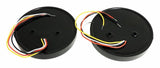 RT Off-Road 5 Round LED Tail Light Kit - RT28099 fits Jeep CJ5/CJ6/CJ7/CJ8 black steel plastic bolt-on