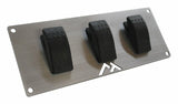 RT Off-Road Switch Plate - RT29006 universal black unpainted stainless steel plastic