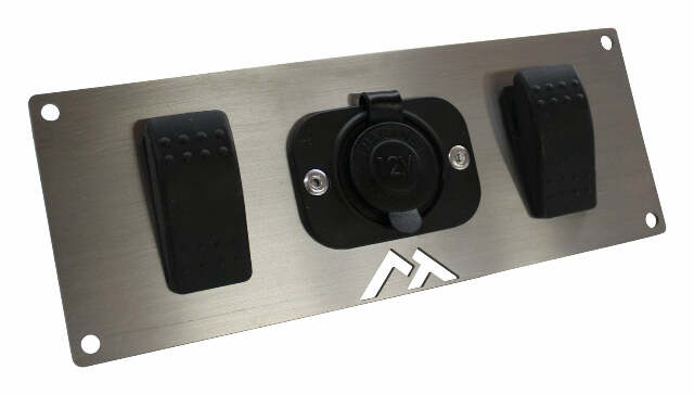 RT Off-Road Switch Plate - RT29007 universal black unpainted stainless steel plastic 9007 bulbs