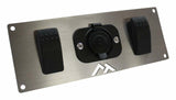 RT Off-Road Switch Plate - RT29007 universal black unpainted stainless steel plastic 9007 bulbs