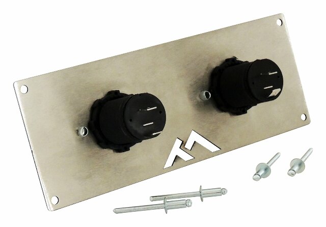 RT Off-Road Switch Plate - RT29009 universal black stainless steel plastic