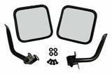 RT Off-Road mirror kit fits 1976-1983 Jeep CJ5, 1976-1986 Jeep CJ7, 1981-1986 Jeep CJ8 black steel RT30002