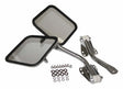 RT Off-Road mirror kit fits Jeep CJ5/CJ6/CJ7/CJ8 stainless steel chrome polished RT30003