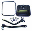 RT Off-Road mirror kit fits 1997-2006 Jeep Wrangler black rubber RT30012
