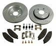 RT Off-Road brake component fits 2006-2010 Jeep Commander black silver semi-metallic RT31008