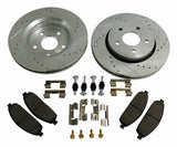 RT Off-Road brake component fits 2006-2010 Jeep Commander black silver semi-metallic RT31008
