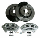 RT Off-Road big brake kit fits 2007-2018 Jeep Wrangler black unpainted silver steel rubber semi-metallic no cutting RT31046