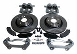 RT Off-Road big brake kit fits 2007-2018 Jeep Wrangler black unpainted silver steel rubber semi-metallic no cutting RT31046