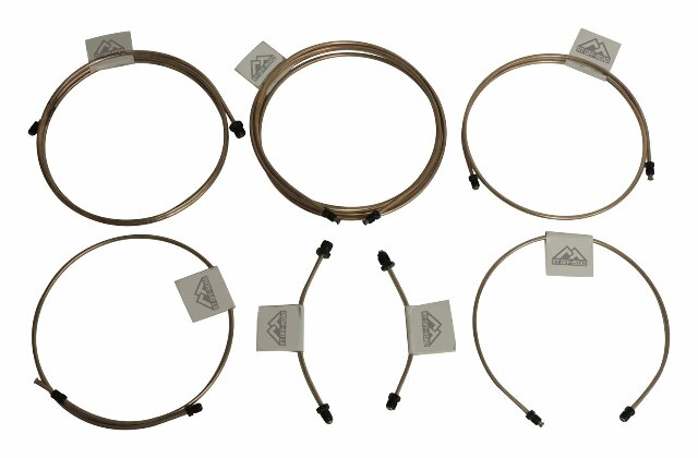 RT Off-Road brake component fits 1997-2006 Jeep Wrangler black copper steel RT31051