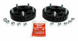 RT Off-Road Wheel Adapter Set - RT32011 fits 1984-2001 Jeep Cherokee, 1986-1992 Jeep Comanche, 1987-2006 Jeep Wrangler black steel aluminum