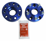 RT Off-Road Wheel Spacer Set - RT32018 fits 2011-2021 Dodge Durango, 2011-2021 Jeep Grand Cherokee, 2018-2021 Jeep Wrangler unpainted blue steel aluminum