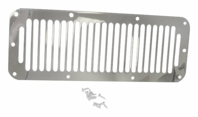 RT Off-Road Cowl Vent Cover - RT34014 fits 1978-1983 Jeep CJ5, 1978-1986 Jeep CJ7, 1981-1986 Jeep CJ8 stainless steel