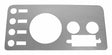 RT Off-Road Dash Overlay - RT34027 fits 1976-1983 Jeep CJ5, 1976-1986 Jeep CJ7, 1981-1986 Jeep CJ8 stainless steel