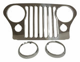 Jeep RT Off-Road - Grille Overlay stainless steel RT34031
