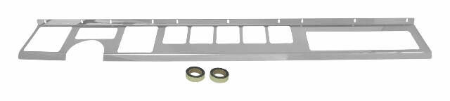 RT Off-Road Dash Overlay - RT34042 fits 1987-1995 Jeep Wrangler stainless steel