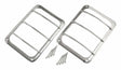 RT Off-Road Tail Light Guard Set - RT34081 fits 2007-2018 Jeep Wrangler stainless steel polished