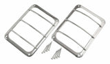 RT Off-Road Tail Light Guard Set - RT34081 fits 2007-2018 Jeep Wrangler stainless steel polished
