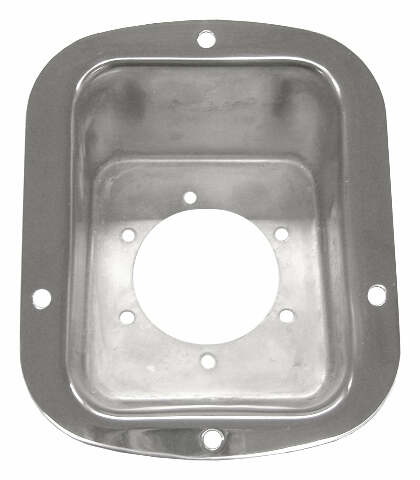 RT Off-Road Fuel Filler Bezel - RT34089 fits 1978-1983 Jeep CJ5, 1978-1986 Jeep CJ7, 1981-1986 Jeep CJ8 stainless steel