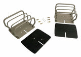 RT Off-Road Tail Light Guard Set - RT34098 fits 1976-1986 Jeep CJ7, 1981-1986 Jeep CJ8, 1987-2006 Jeep Wrangler titanium metal