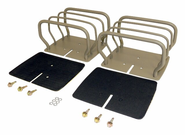 RT Off-Road Tail Light Guard Set - RT34098 fits 1976-1986 Jeep CJ7, 1981-1986 Jeep CJ8, 1987-2006 Jeep Wrangler titanium metal