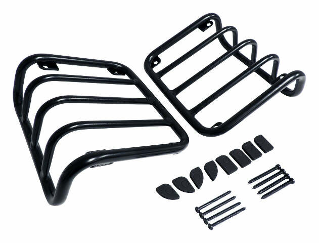 RT Off-Road Tail Light Guard Set - RT34102 fits 2007-2018 Jeep Wrangler black stainless steel powder coat 13.5 inch rotors