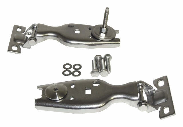 RT Off-Road hinge kit fits 2007-2018 Jeep Wrangler stainless steel includes hardware RT34104