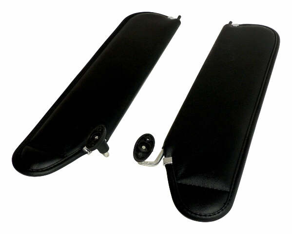 RT Off-Road Sun Visor Set - RT52004 fits 1997-2002 Jeep Wrangler black steel
