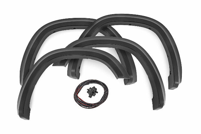 Fits Ram 1500 (2019-2024) Sport Fender Flares PXQ Black Metallic S-D10914-PXQ
