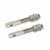 Stainless Steel Hood Pin Kit fits Ford Mustang 2005-2009 Drake -S1MS-16892-SSK muscle car 7277