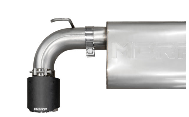 MBRP cat-back exhaust system dual rear exit Armor Pro Series T304 stainless steel carbon fiber tip S43003CF