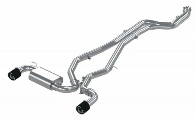 MBRP cat-back exhaust system dual rear exit Armor Pro Series T304 stainless steel carbon fiber tip S43003CF