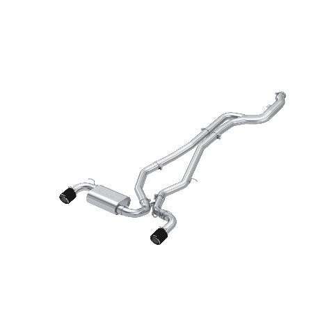 MBRP cat-back exhaust system dual rear exit Armor Pro Series T304 stainless steel carbon fiber tip S43003CF