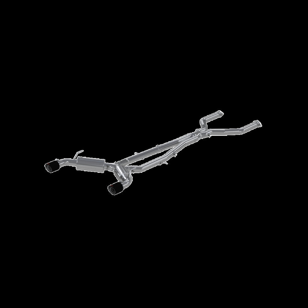 MBRP cat-back exhaust system dual rear exit Armor Pro Series T304 stainless steel carbon fiber tip S44003CF
