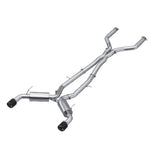 MBRP cat-back exhaust system dual rear exit Armor Pro Series T304 stainless steel carbon fiber tip S44003CF